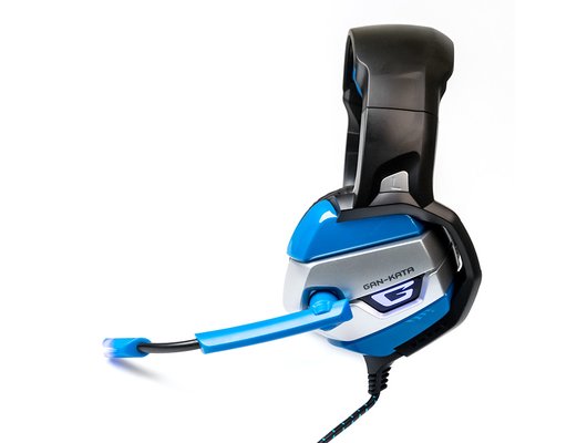 Игровые наушники проводные Dialog HGK-37L Gan-Kata черно-синяя